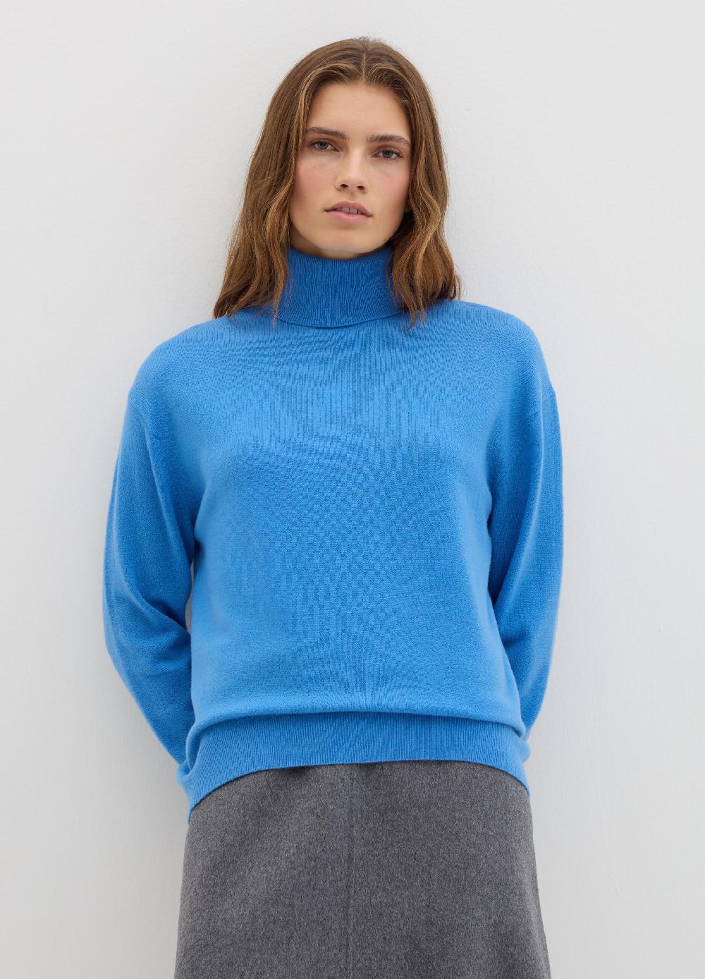 Stefanel Pullover in lana cardata a collo alto In Saldo
