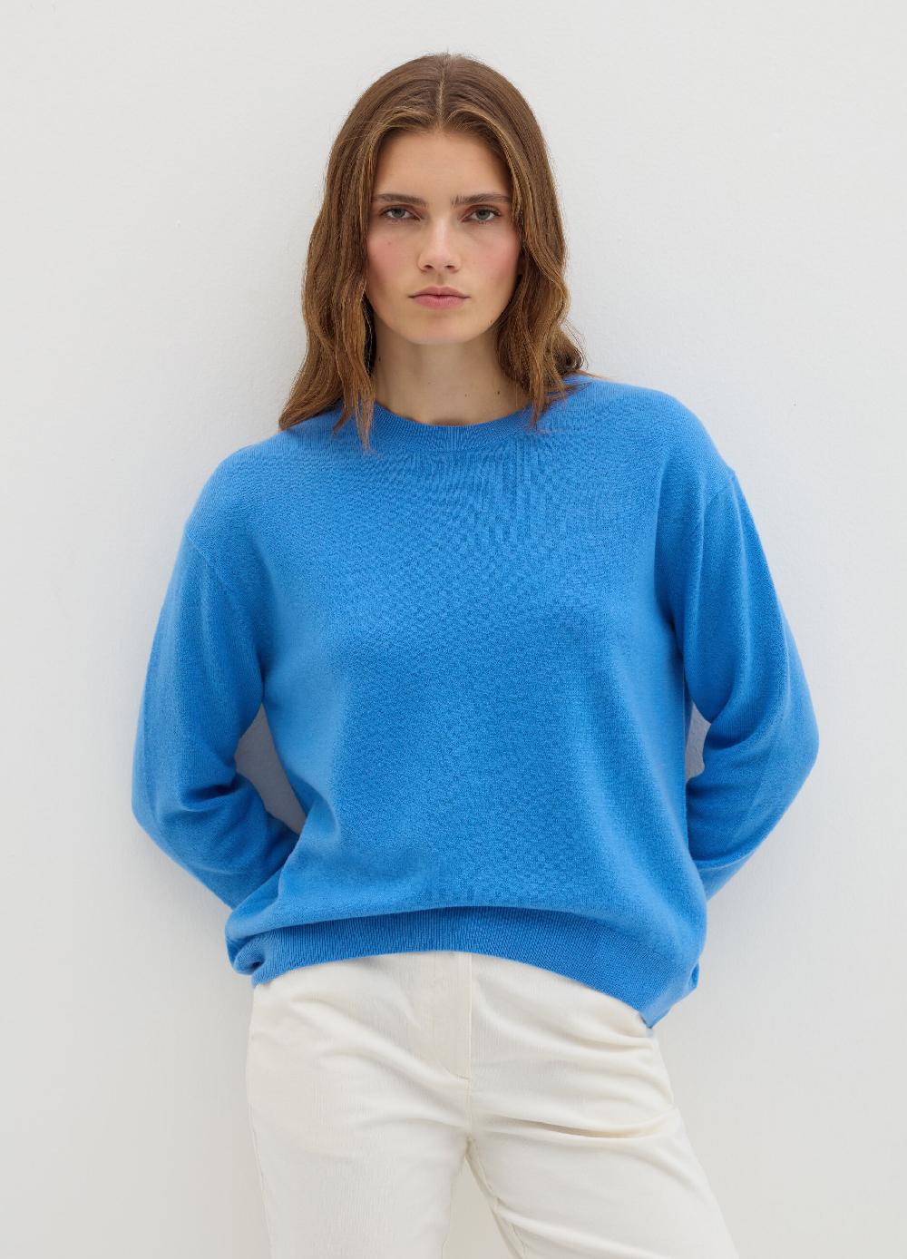 Stefanel Pullover girocollo in lana cardata Sconto di tempo limitato