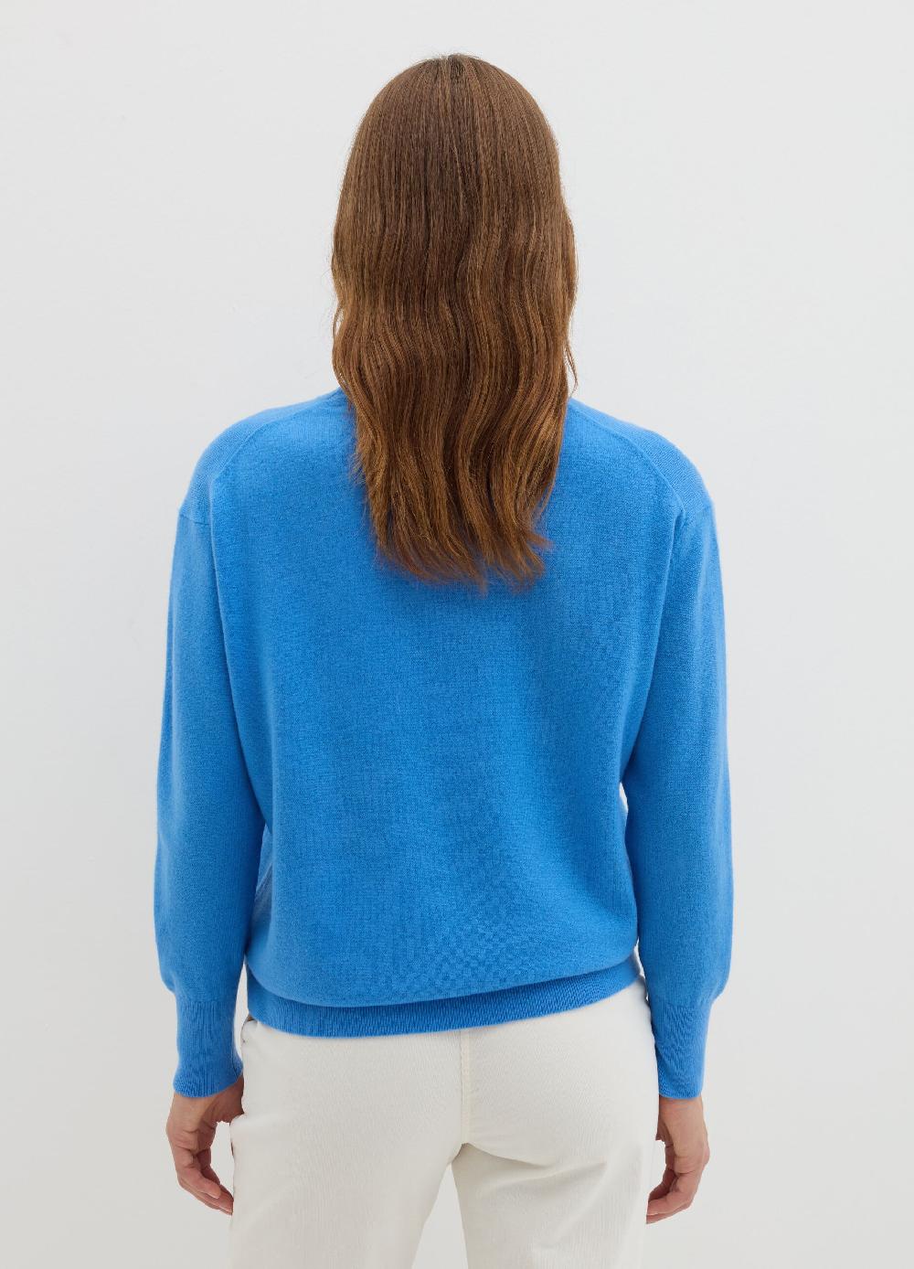 Stefanel Pullover girocollo in lana cardata Sconto di tempo limitato