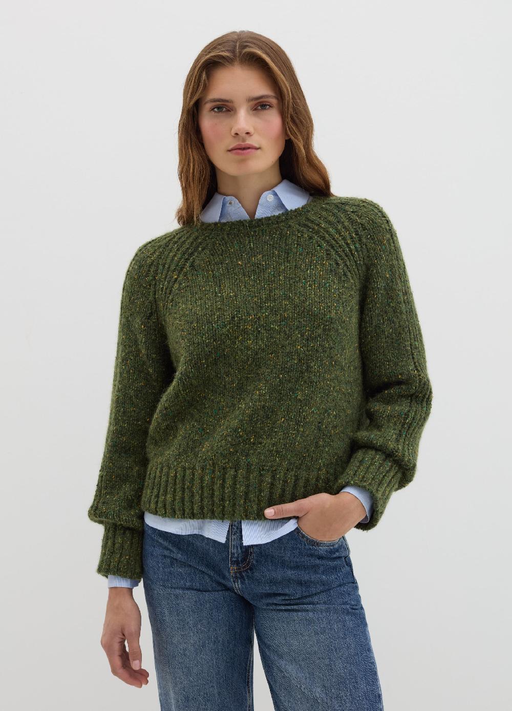 Stefanel Pullover in filato bottonato di misto seta Offerta speciale