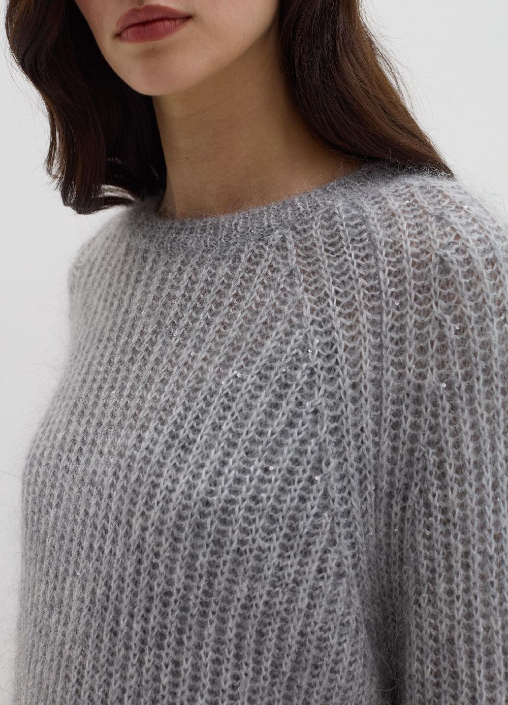 Stefanel Pullover con micro paillettes Comprare a buon mercato