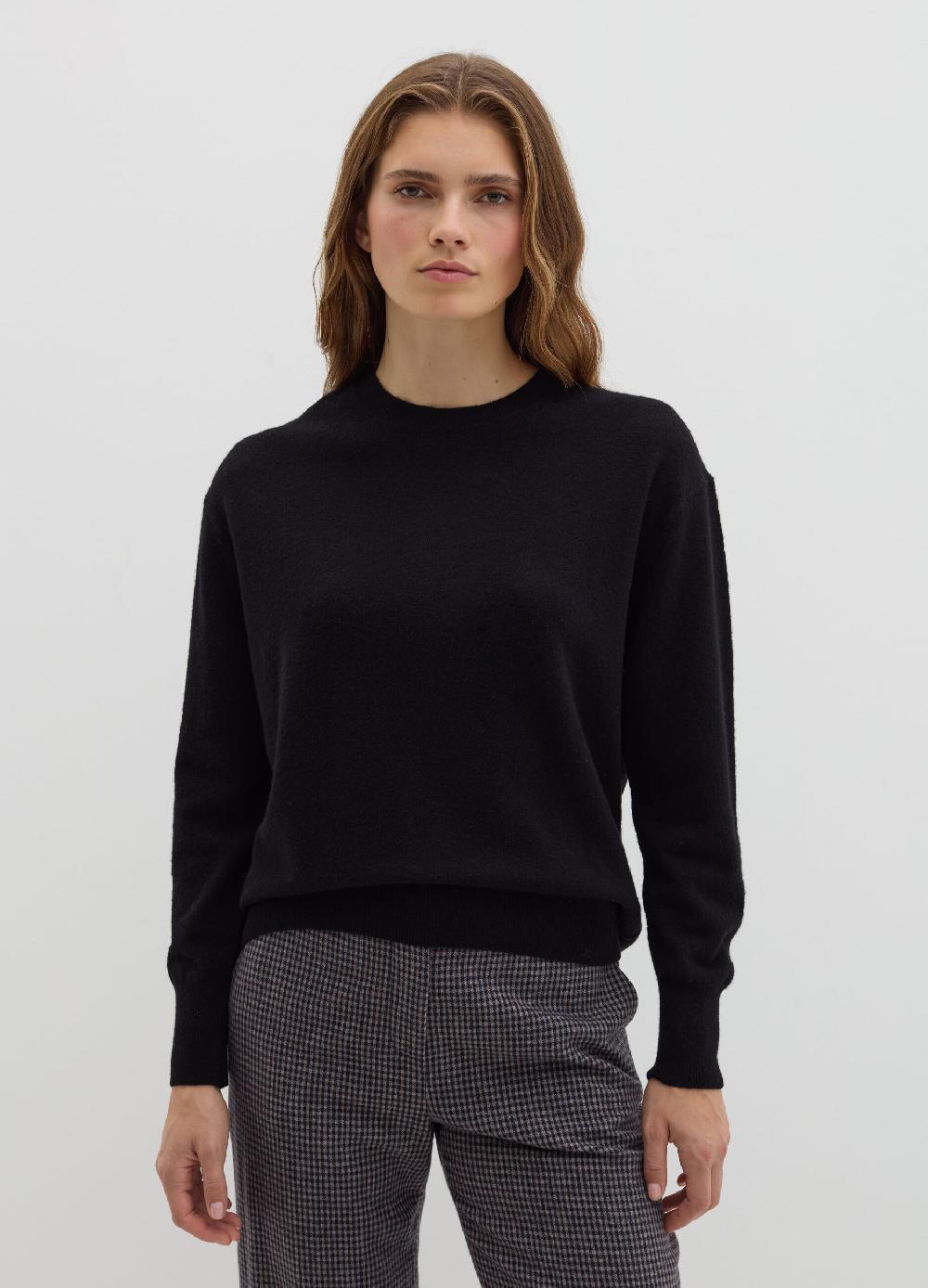 Stefanel Pullover girocollo in lana cardata Flash Sale
