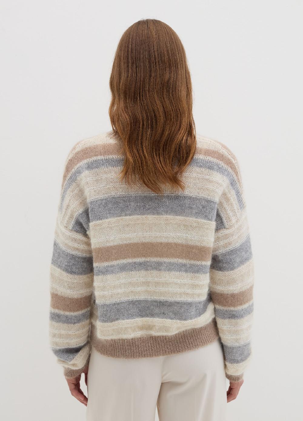Stefanel Maglia rigata con micro paillettes Fornitura limitata