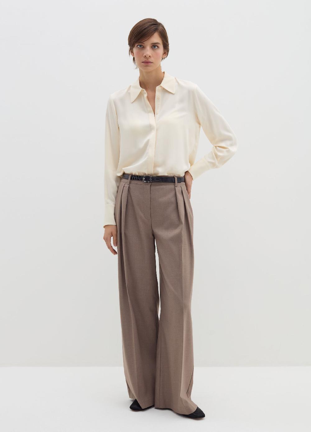 Stefanel Pantalone loose fit con pinces Vendite stagionali
