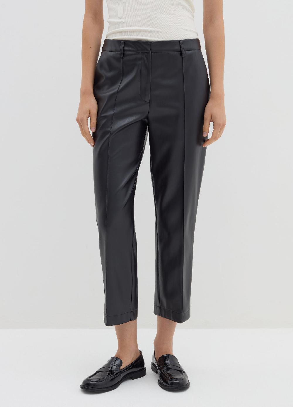 Stefanel Pantalone cropped a sigaretta effetto lucido Offerta migliore