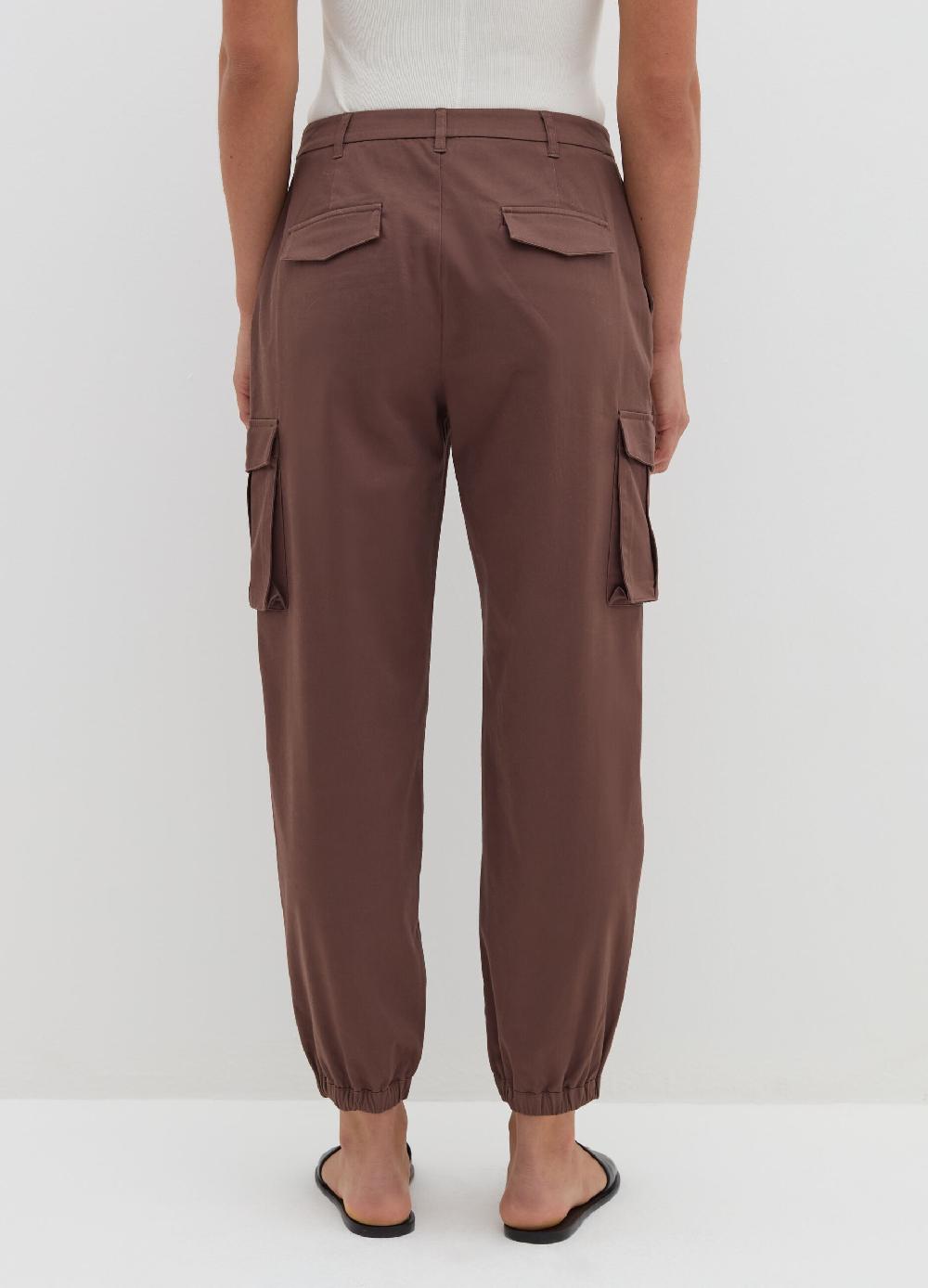 Stefanel Pantalone cargo in cotone satin Latest fashion