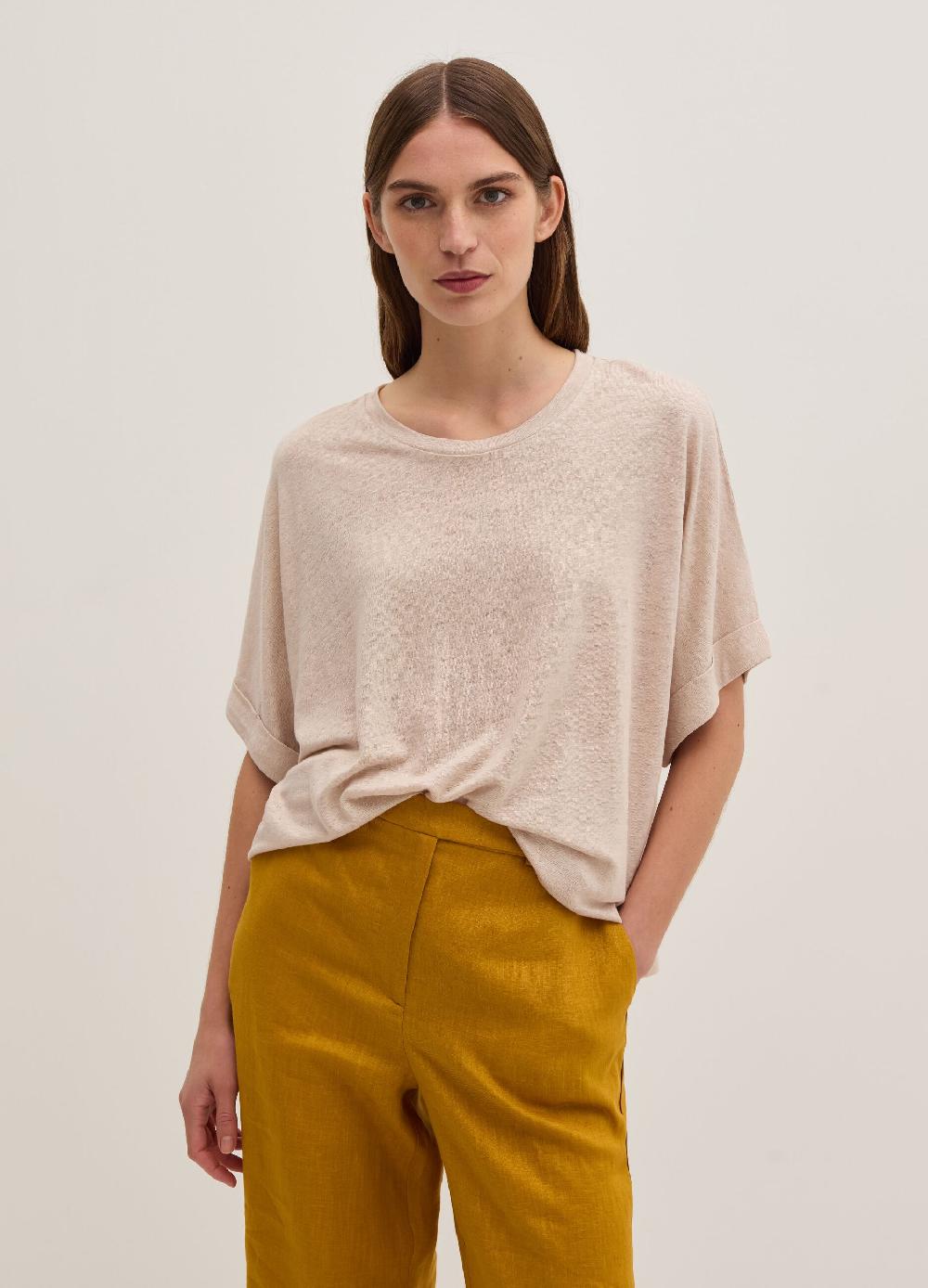 Stefanel Maglia in jersey di puro lino Bestseller