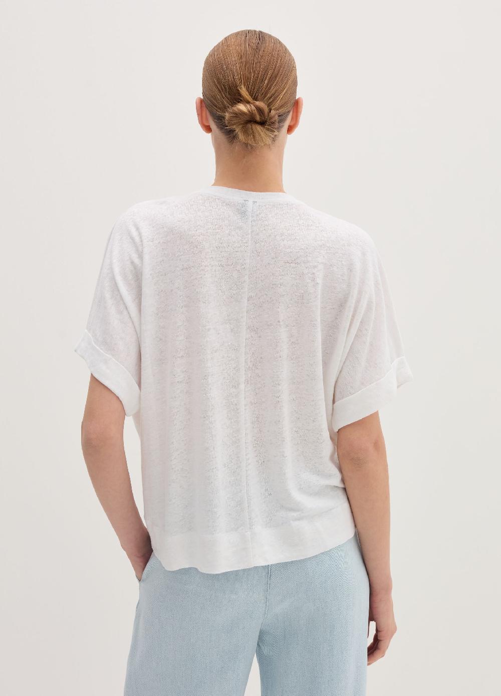 Stefanel Maglia in jersey di puro lino Liquidazione