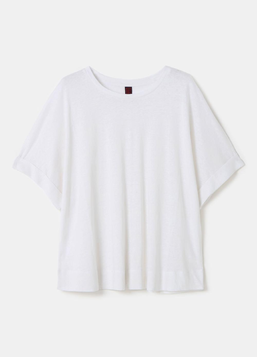 Stefanel Maglia in jersey di puro lino Liquidazione