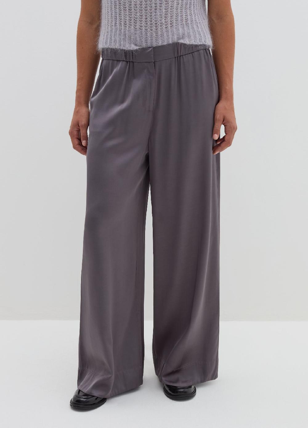 Stefanel Pantalone fluido pigiama in viscosa satin Ritorno libero