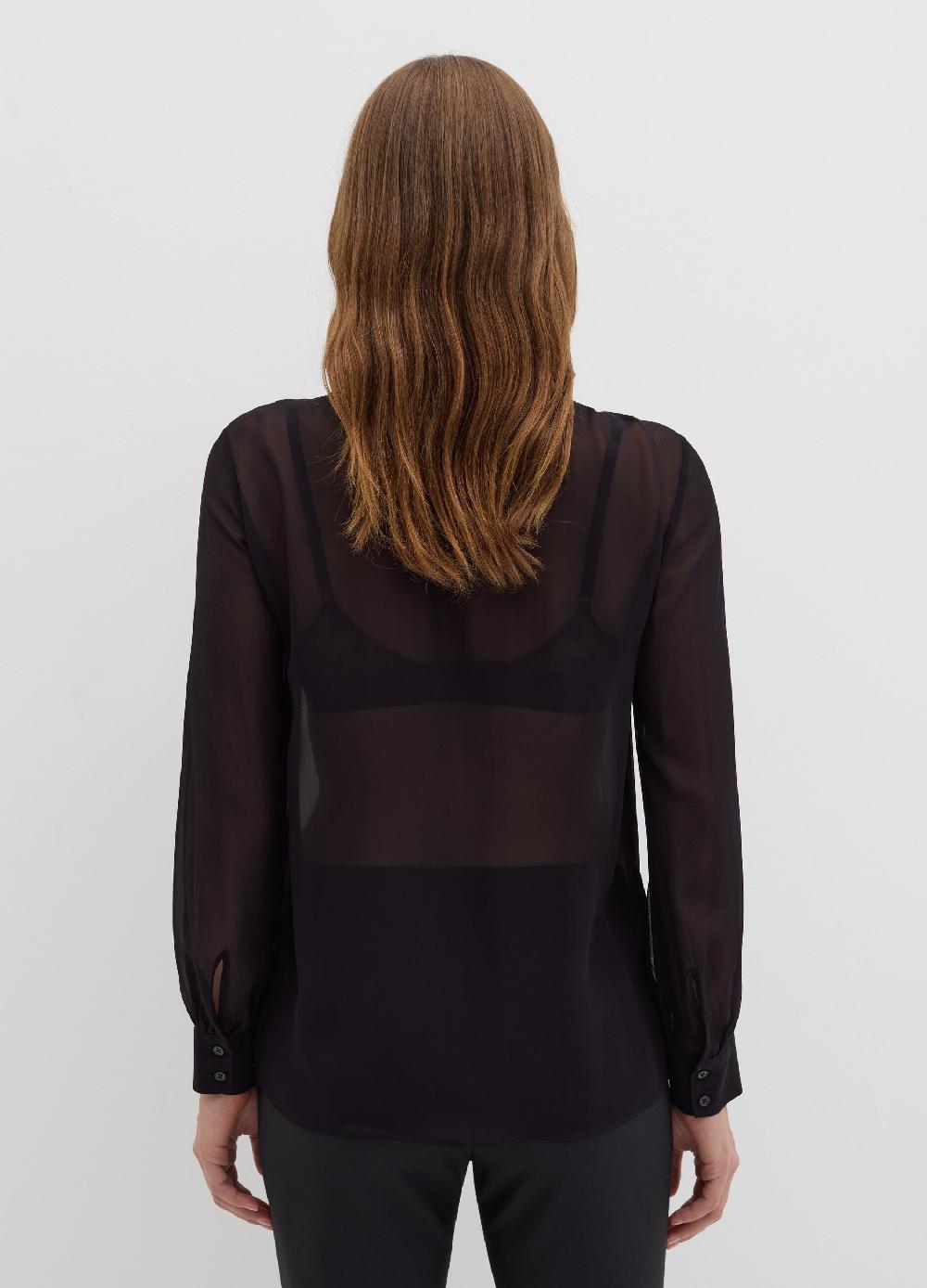 Stefanel Blusa in georgette con foulard Rilascio limitato