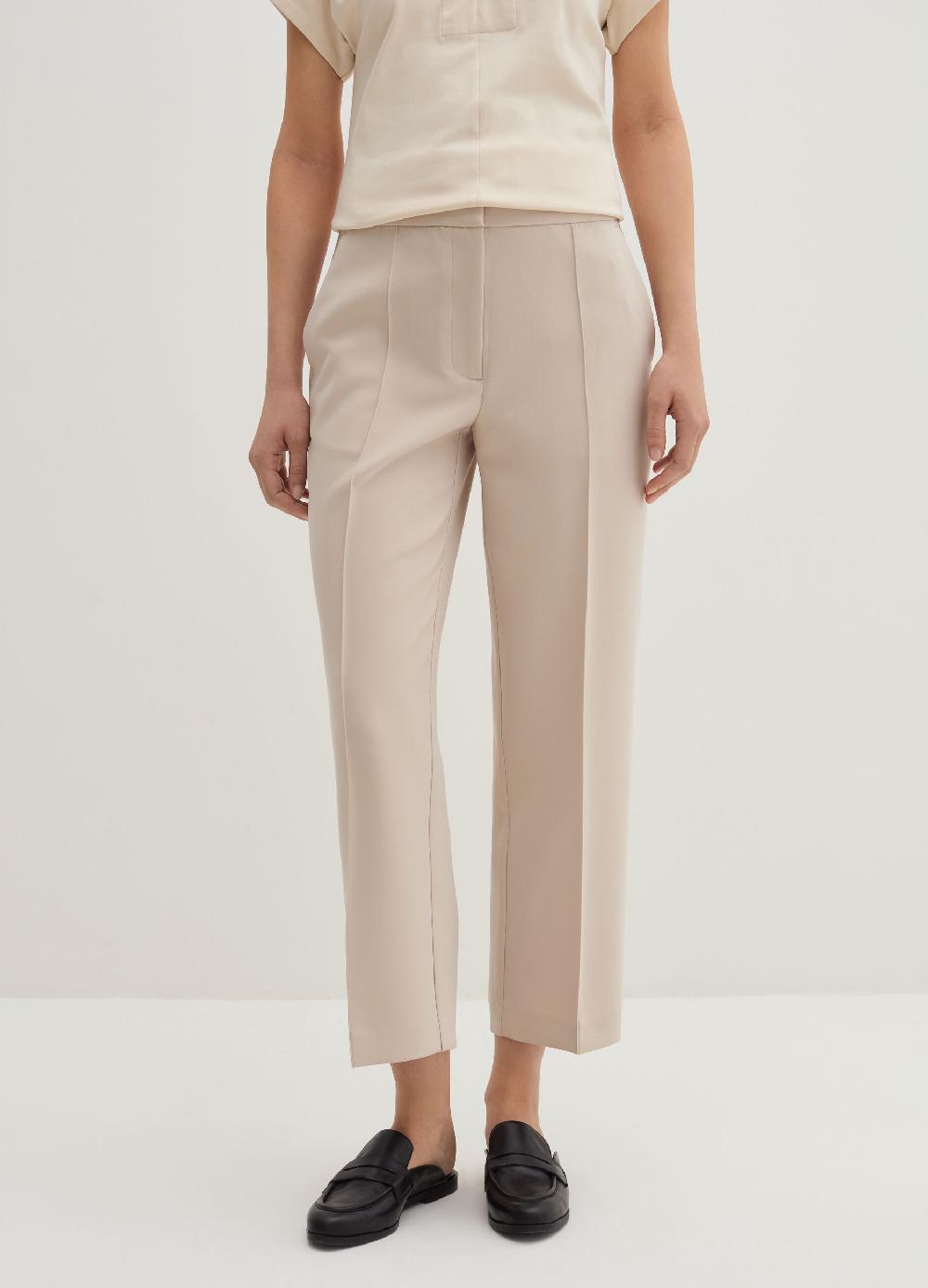 Stefanel Pantalone a sigaretta crop in crêpe doppia Fino al 60% di sconto