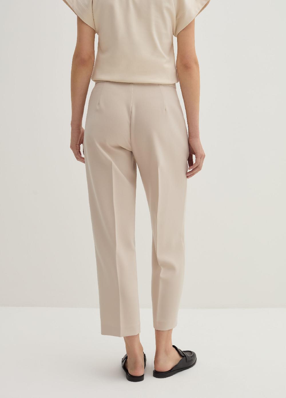 Stefanel Pantalone a sigaretta crop in crêpe doppia Fino al 60% di sconto