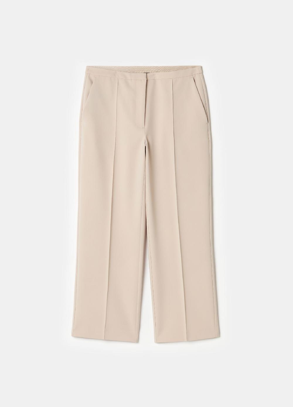 Stefanel Pantalone a sigaretta crop in crêpe doppia Fino al 60% di sconto
