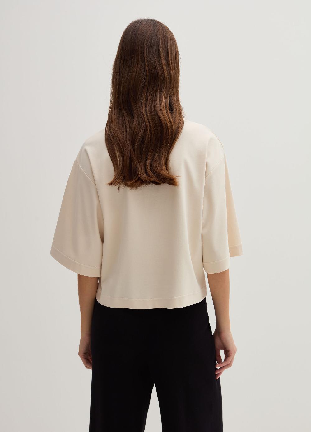 Stefanel T-shirt boxy fit in cotone Fino al 55% di sconto