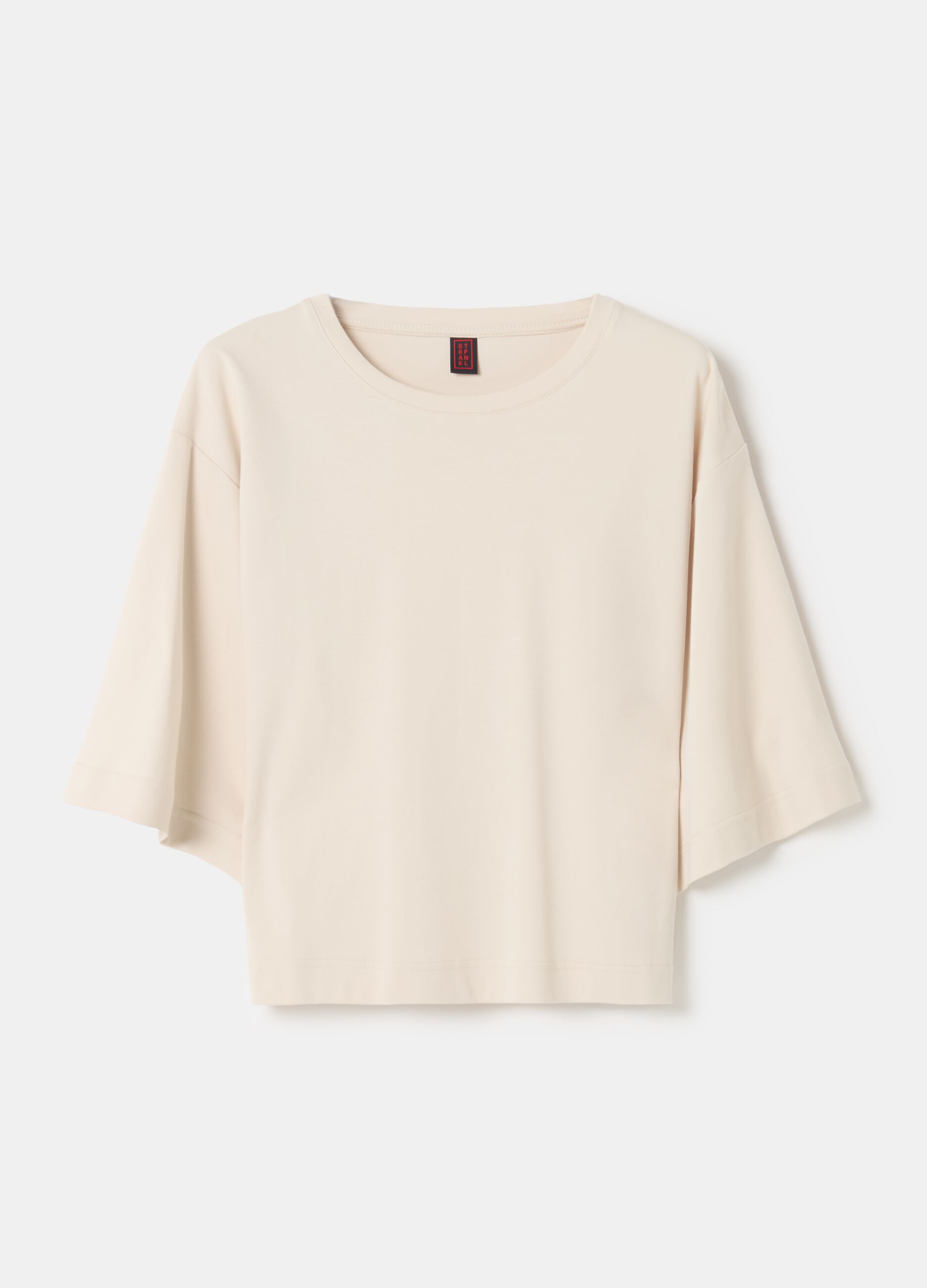 Stefanel T-shirt boxy fit in cotone Fino al 55% di sconto
