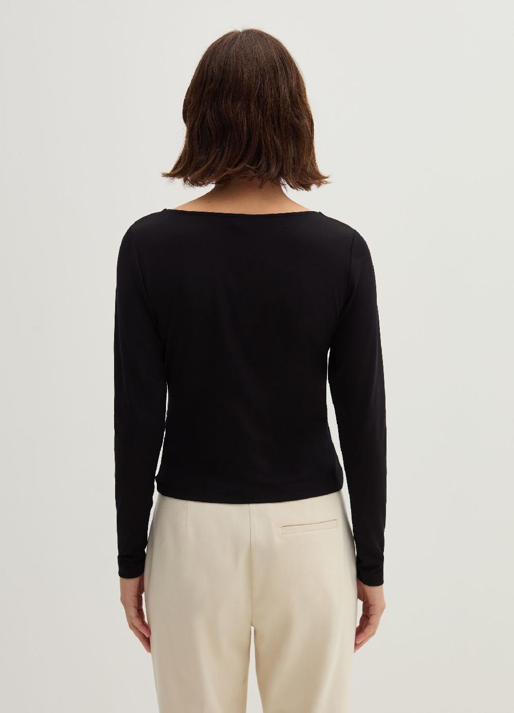 Stefanel T-shirt scollo a V con incrocio Discount Store per i nuovi prodotti