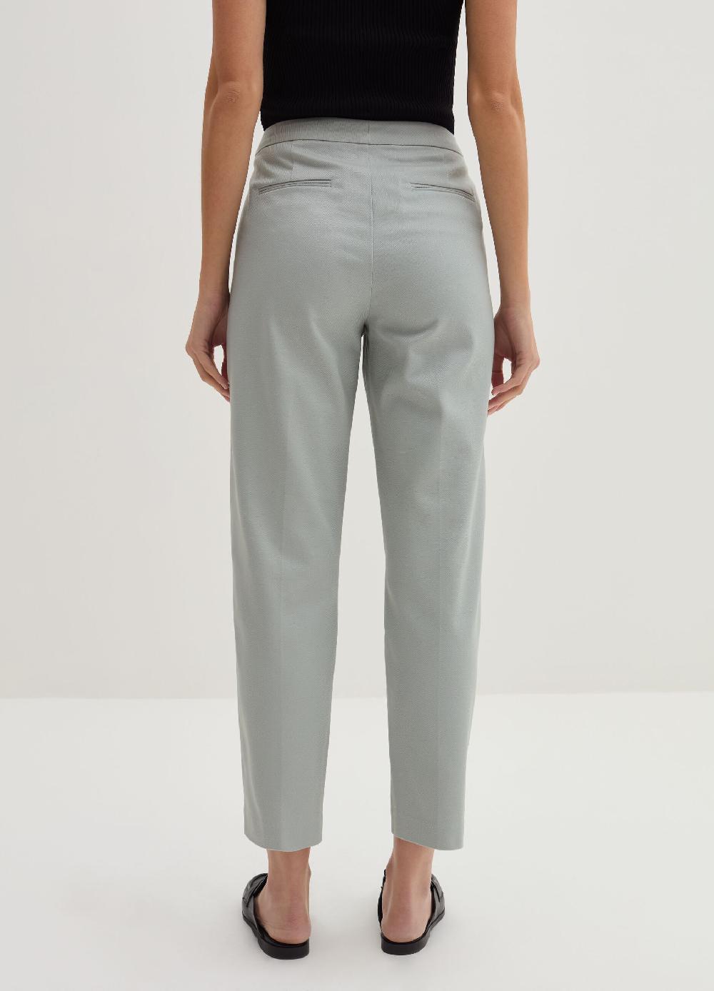 Stefanel Pantalone chino cropped in twill Enormi sconti