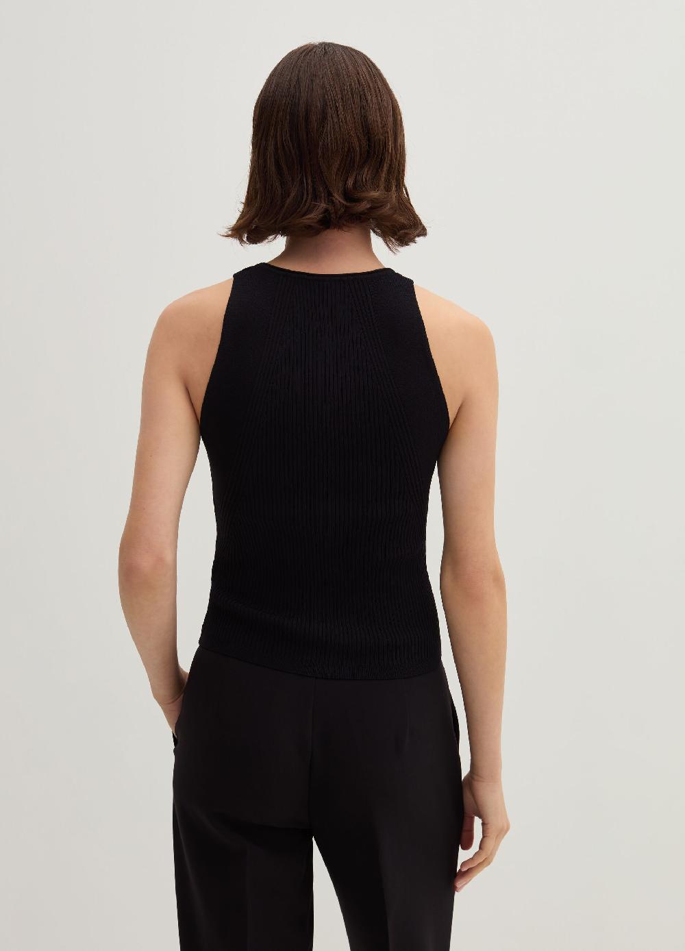 Stefanel Tank top in crêpe a coste piatte Limitato a 3 giorni
