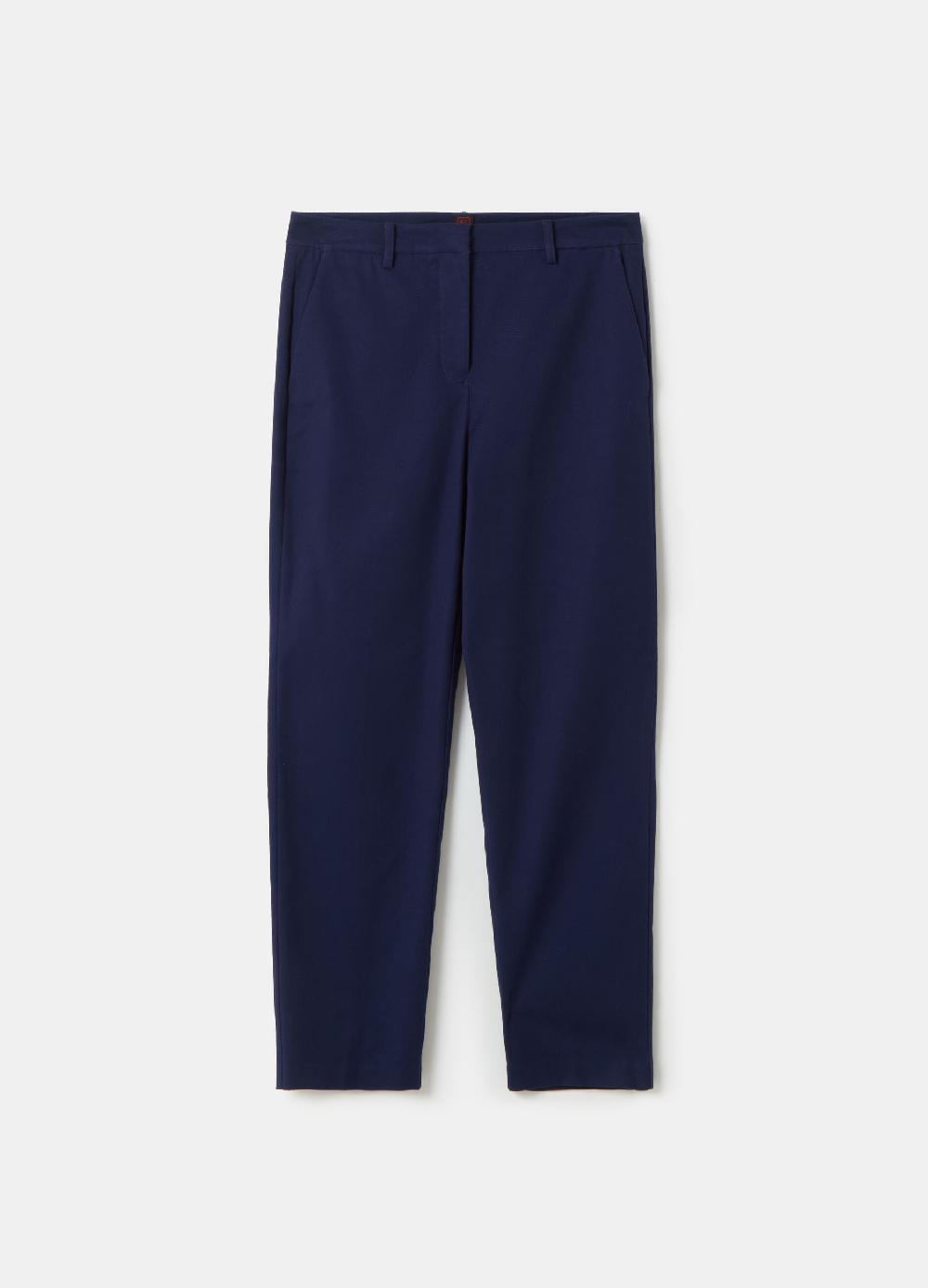 Stefanel Pantalone crop a sigaretta in twill stretch Duty-free
