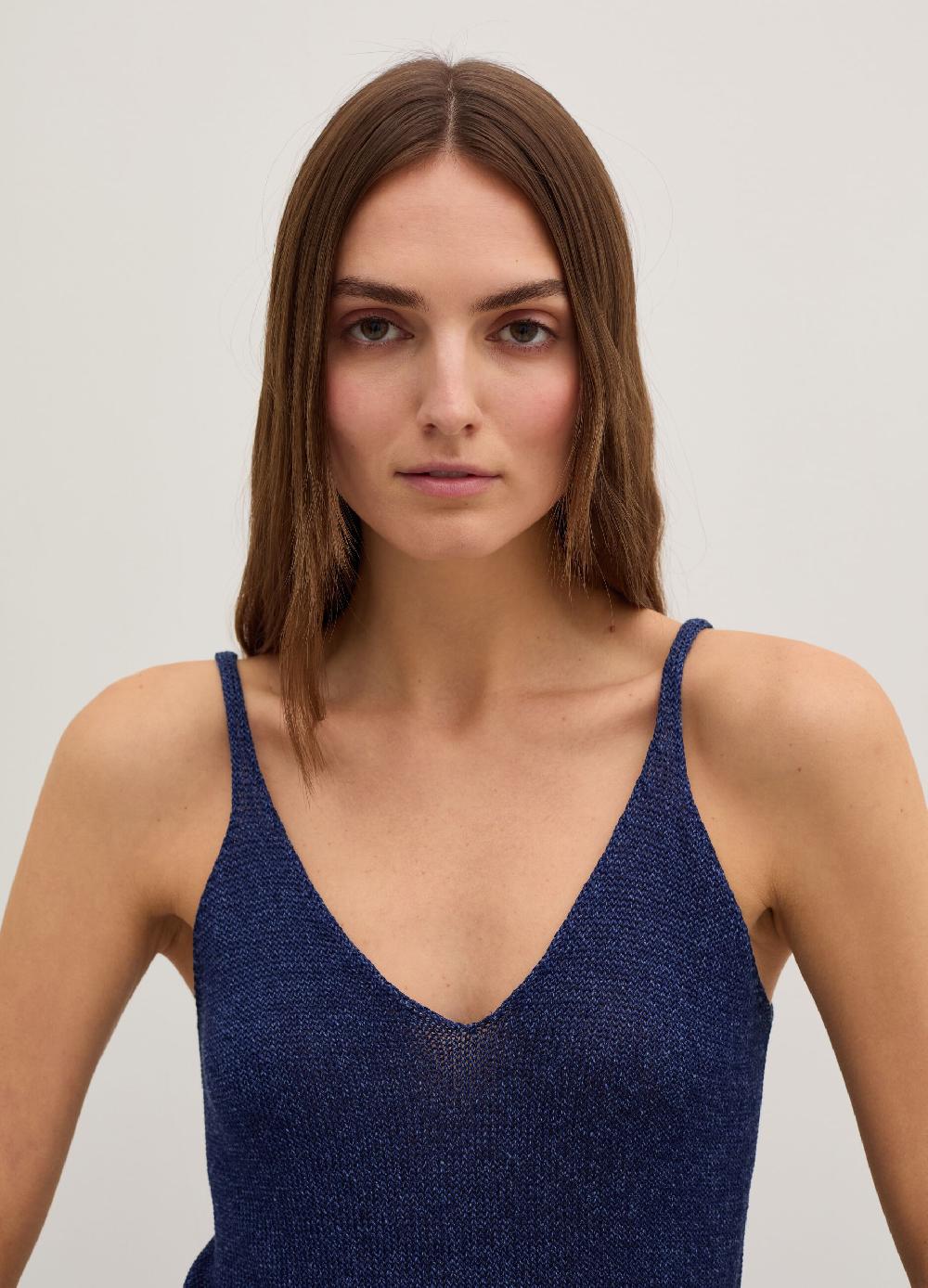 Stefanel Tank top in cordonetto senza cuciture Sconti questo mese