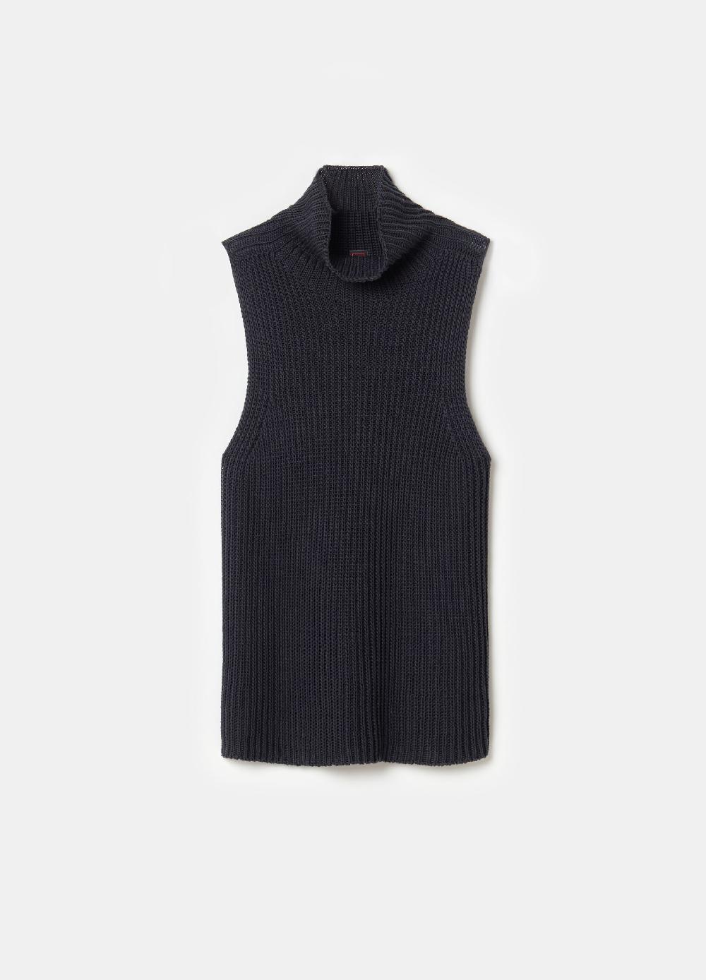 Stefanel Tank top a coste inglesi senza cuciture 2025