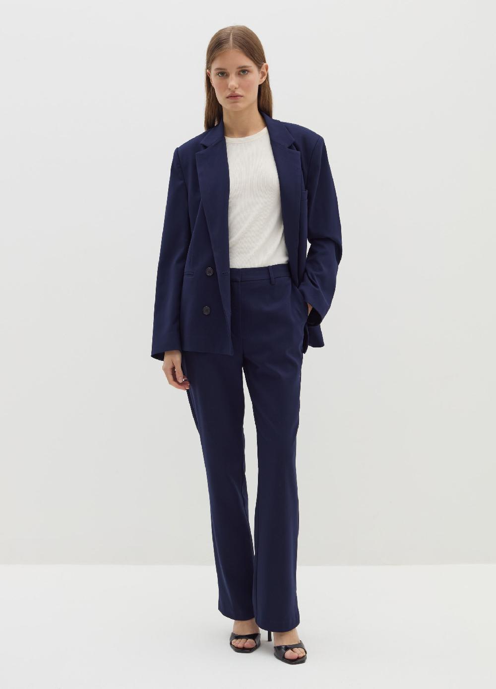 Stefanel Pantalone flare fit in flanella
