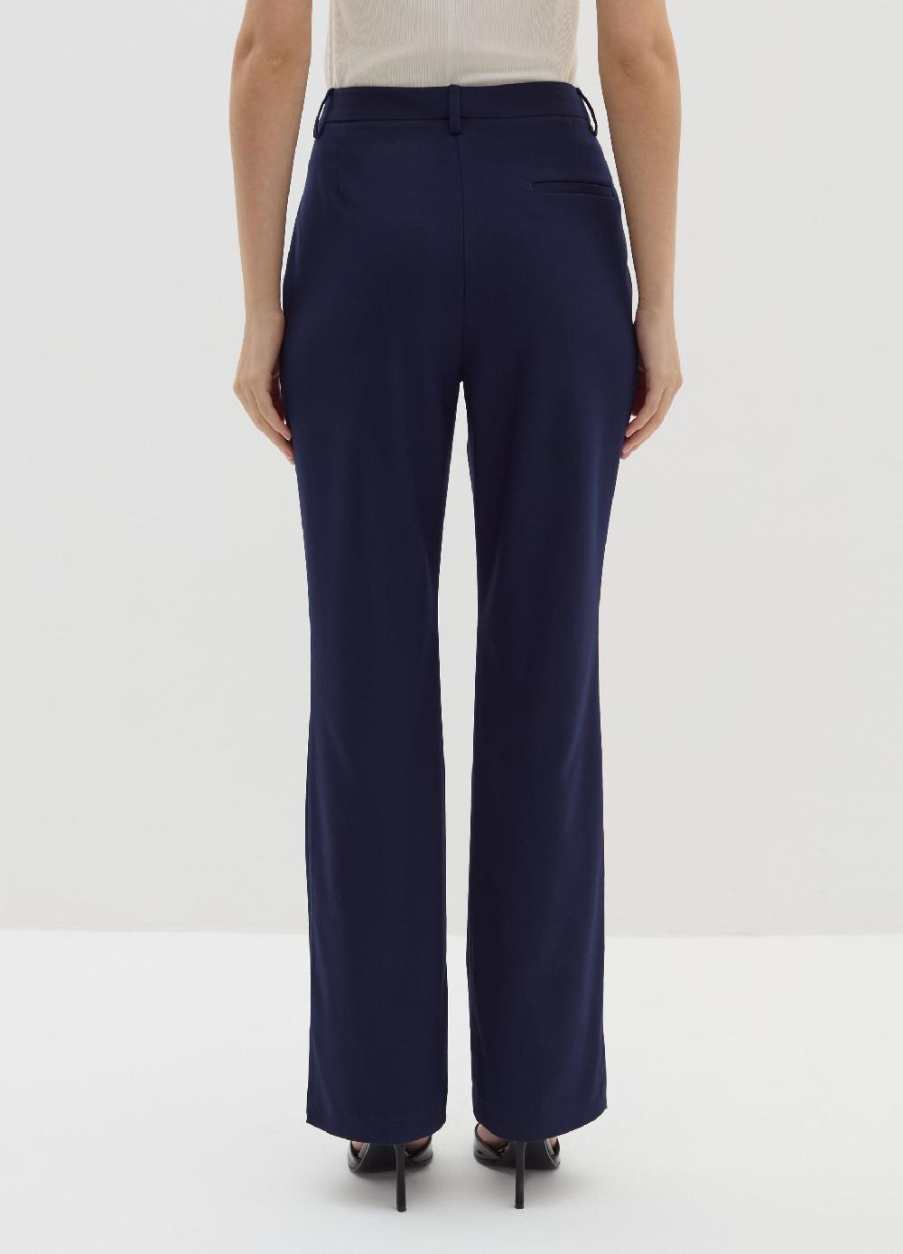 Stefanel Pantalone flare fit in flanella Vendita