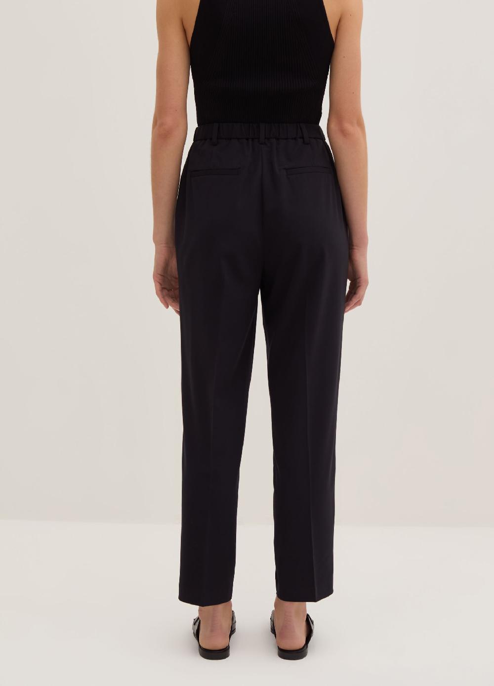 Stefanel Pantalone a sigaretta in gabardina con pinces Soddisfazione Garantita