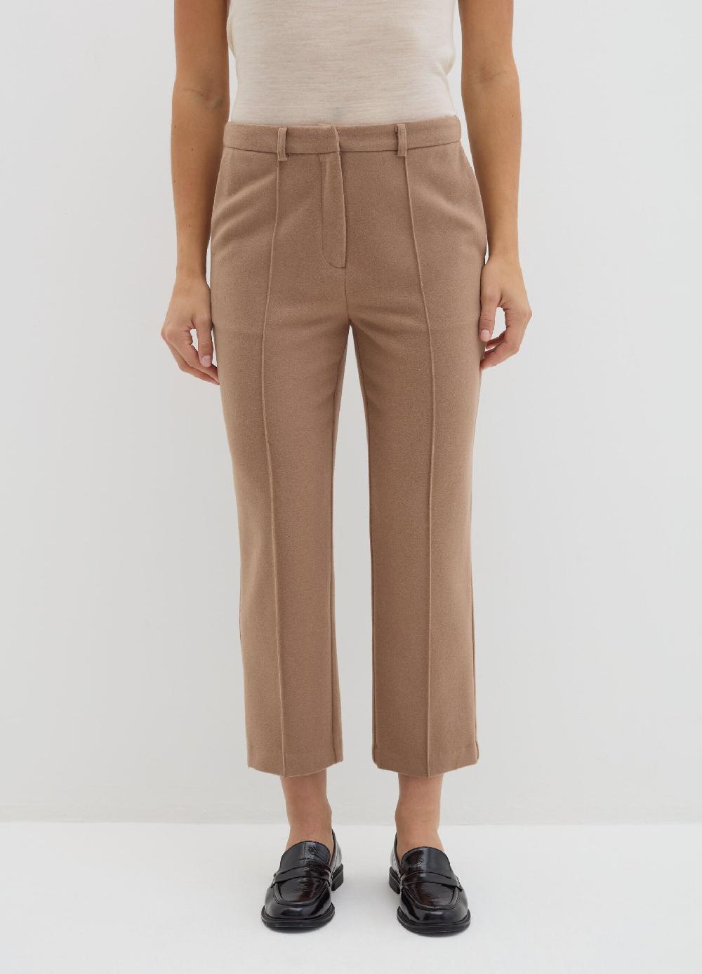 Stefanel Pantalone crop straight fit in pannetto Qualità Garantita