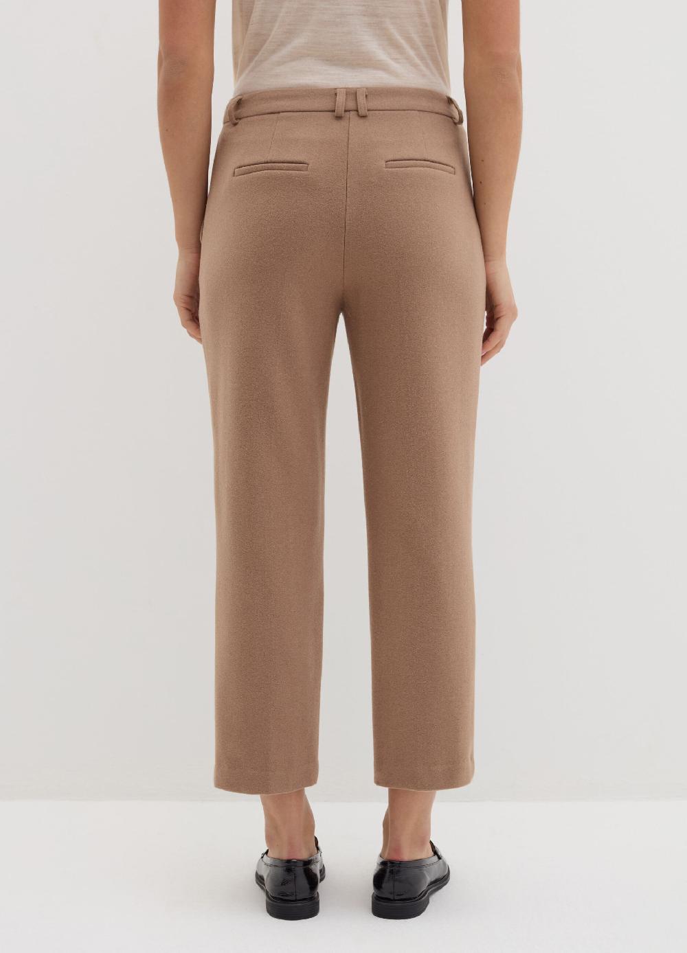 Stefanel Pantalone crop straight fit in pannetto Qualità Garantita