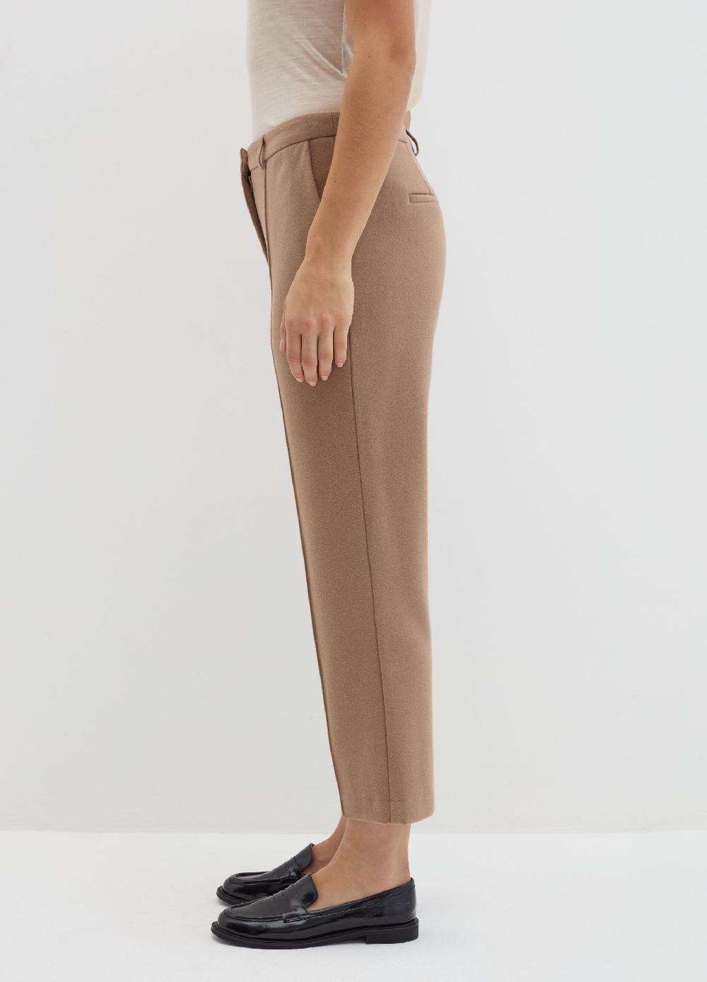 Stefanel Pantalone crop straight fit in pannetto Qualità Garantita
