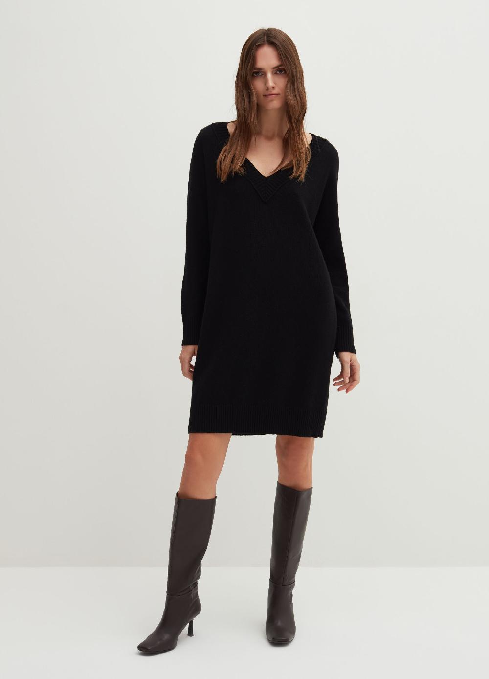 Stefanel Vestito corto in lana viscosa e cashmere Acquista Ora