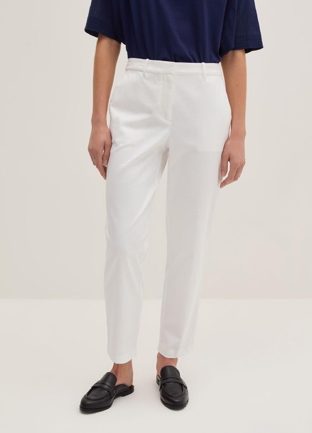 Stefanel Pantalone crop a sigaretta in twill stretch Saldi