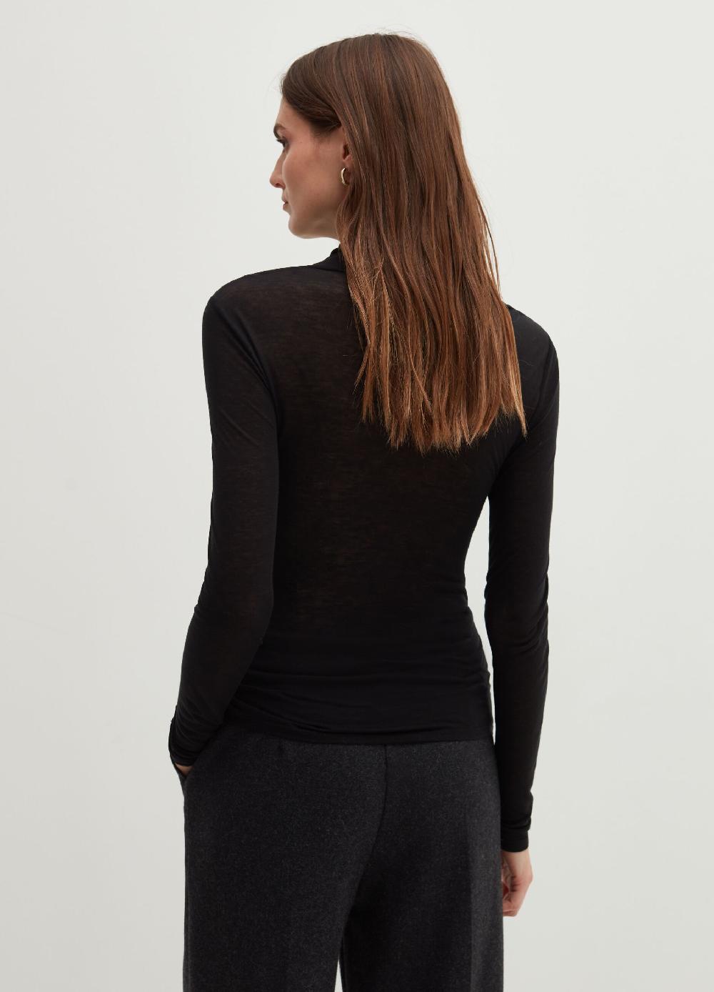 Stefanel T-shirt a maniche lunghe con collo alto Vendita Economica