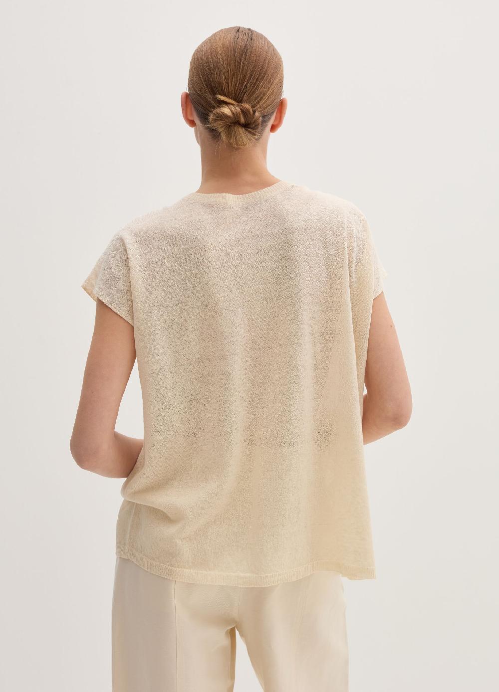 Stefanel Maglia in misto lino con coulisse Vendite Flash