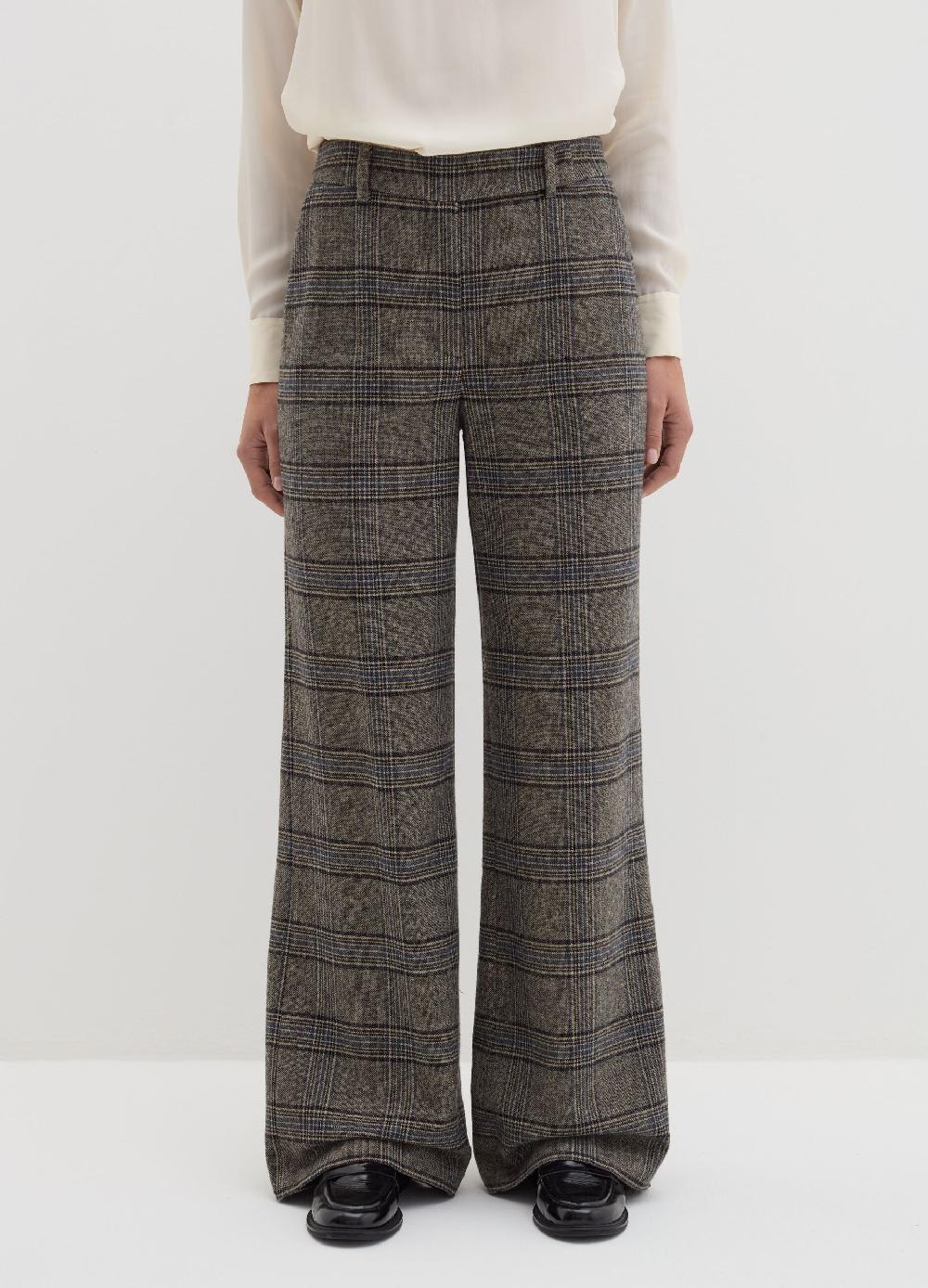 Stefanel Pantalone palazzo fantasia tartan Negozio