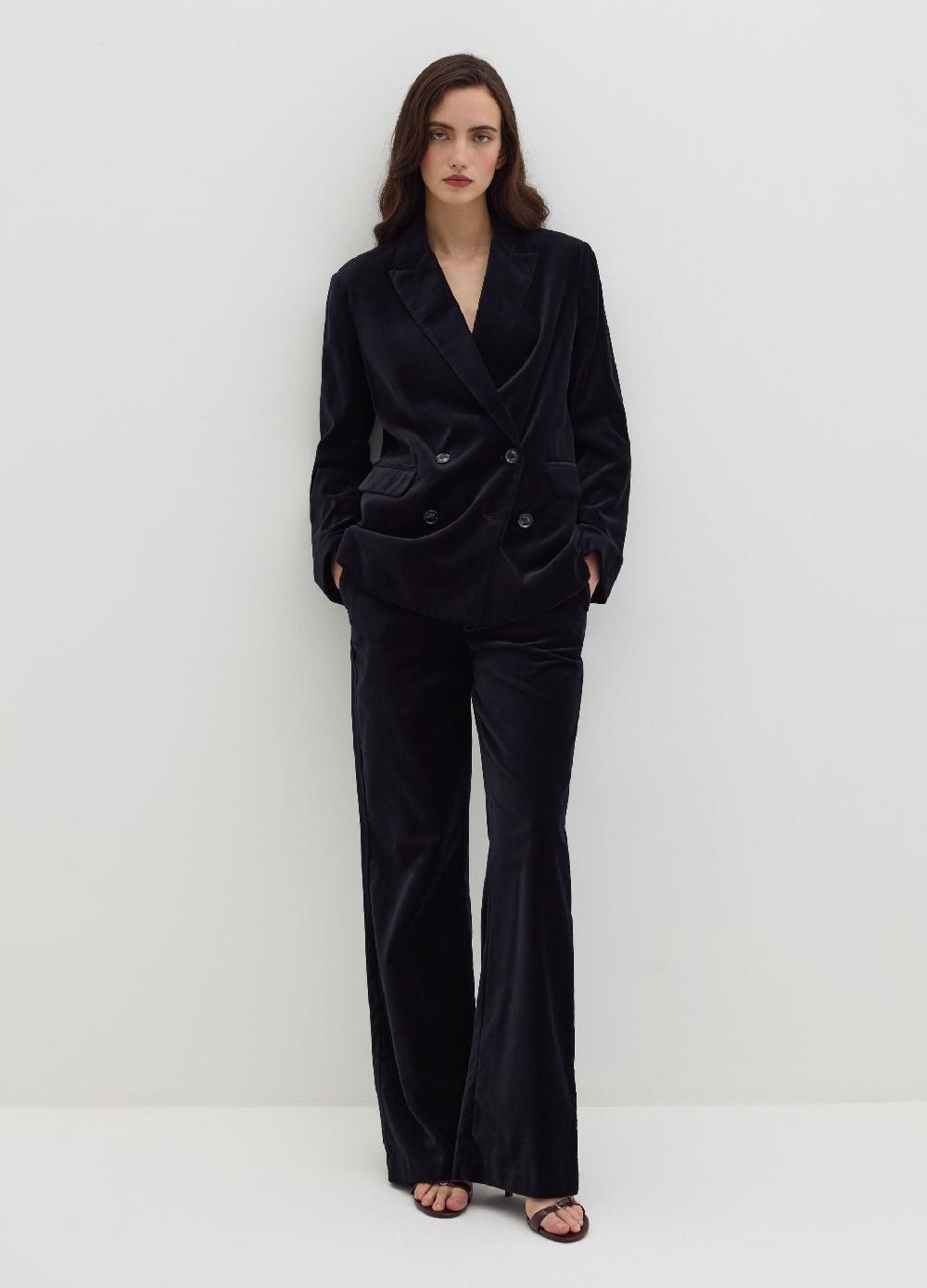 Stefanel Pantalone flare fit in velluto In Saldo