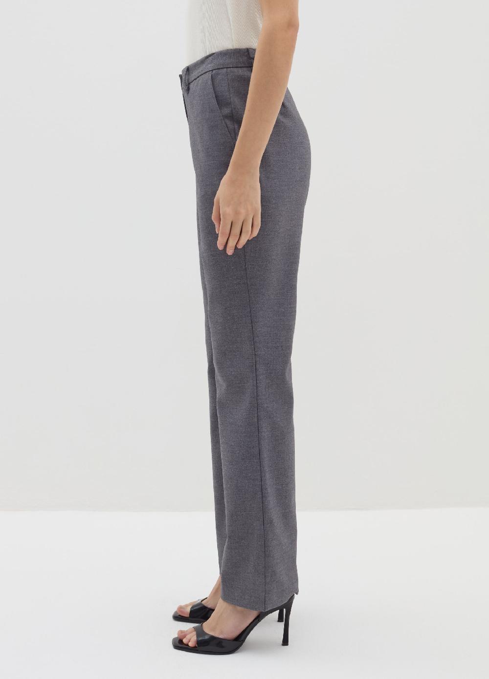 Stefanel Pantalone flare fit in flanella Nuova