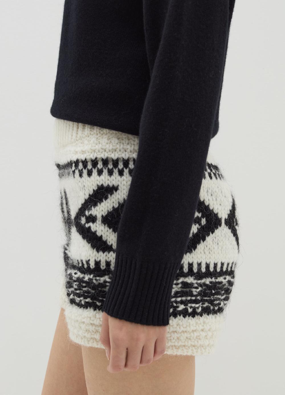 Stefanel Shorts in stoppino con motivo jacquard Comprare a buon mercato