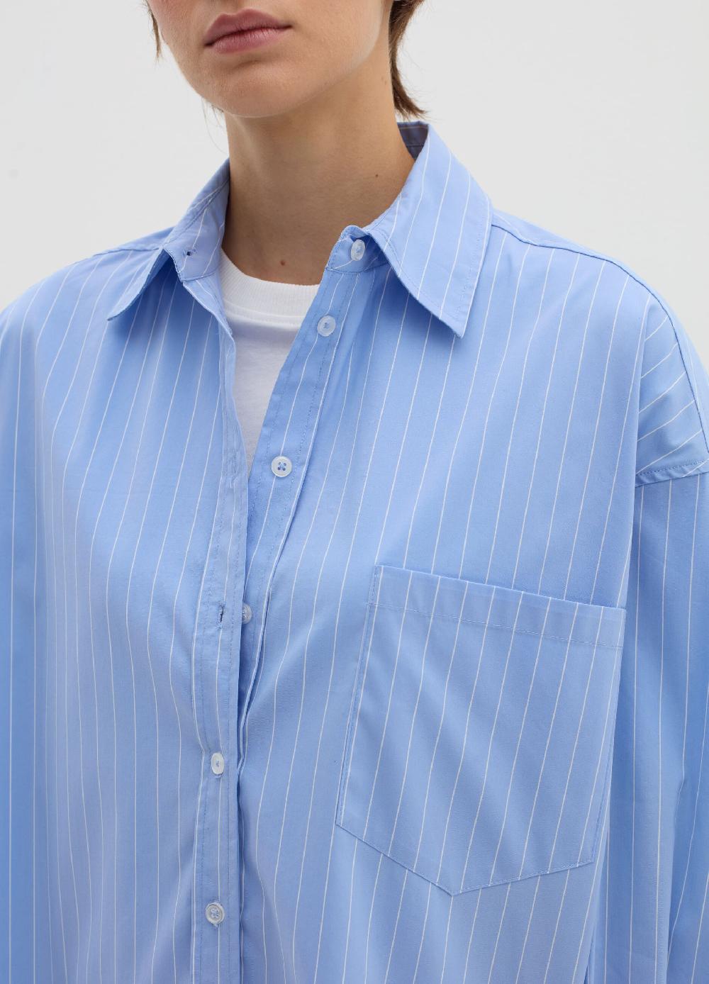 Stefanel Camicia gessata oversize in popeline Cyber Monday