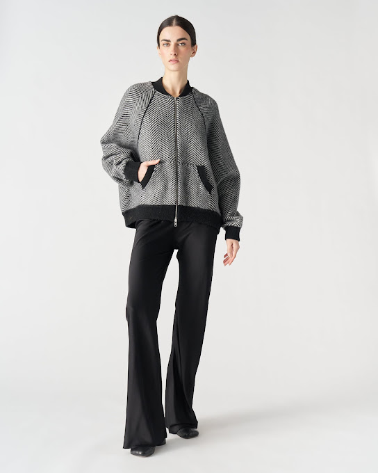 Suoli Giubbotto Zip Jacquard Spinato 2025