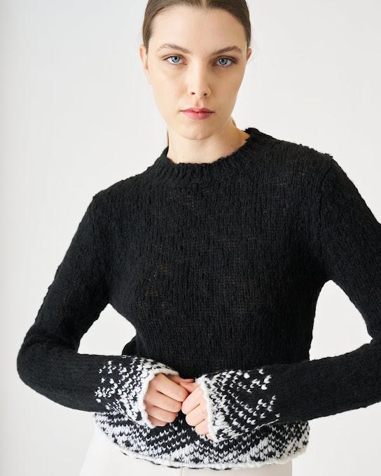Suoli Maglia Girocollo Jacquard Vendita