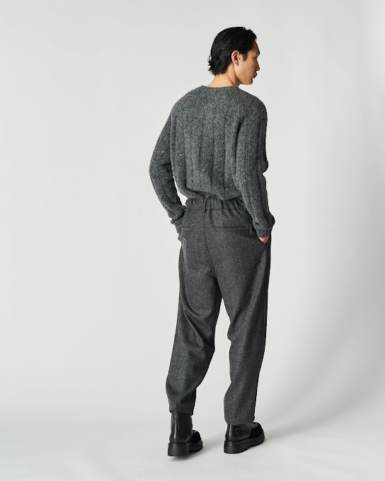 Suoli Pantalone Spinato Con Risvolto Saldi