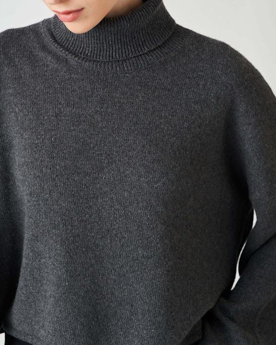 Suoli Maglia Collo Alto Pezzi Unici
