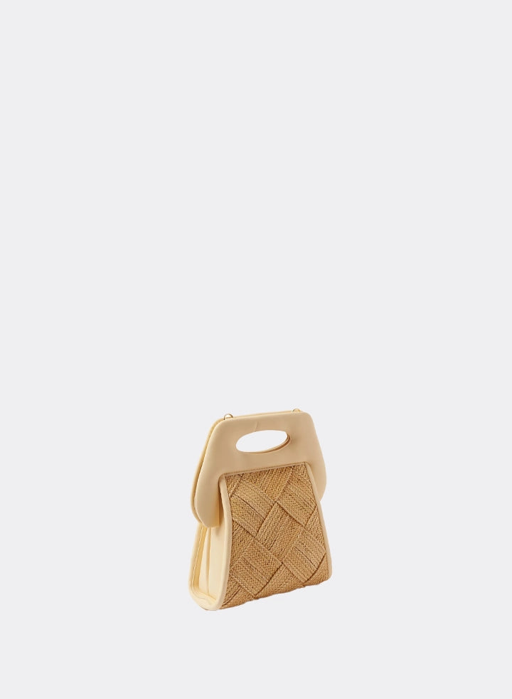 Themoirè CLORI WEAVED STRAW CANARY Spedizione Gratuita