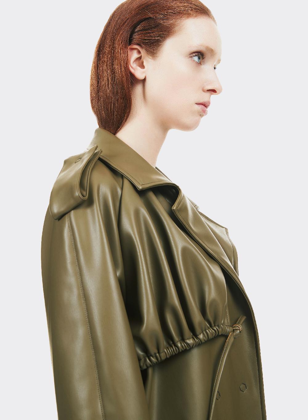 Themoirè TRENCH VEGAN MILITARY Qualità Garantita