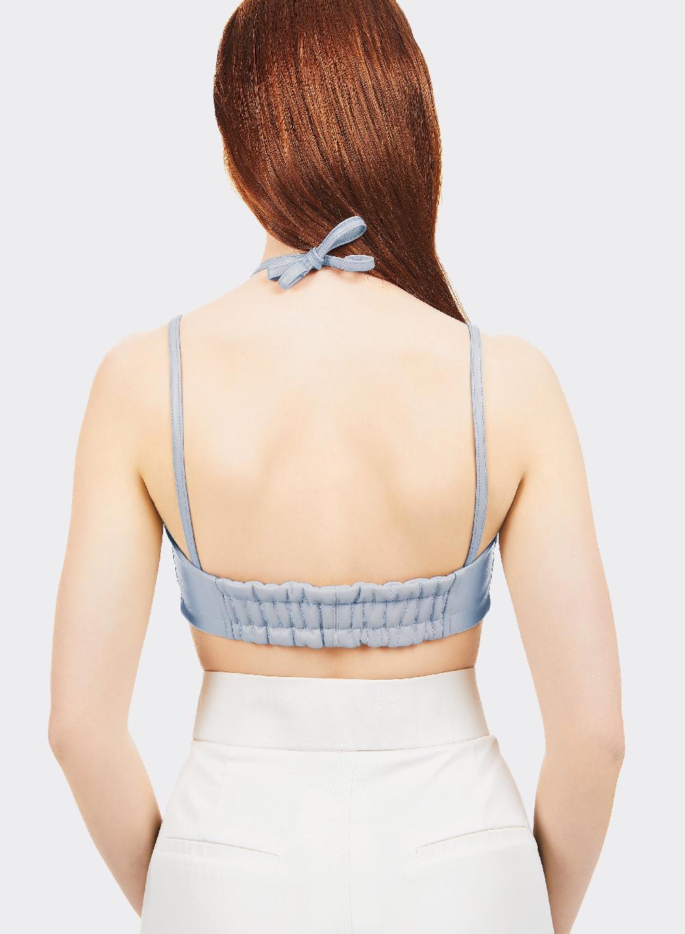 Themoirè BRALETTE VEGAN FABRIC LIGHT BLUE Fino Al -60%