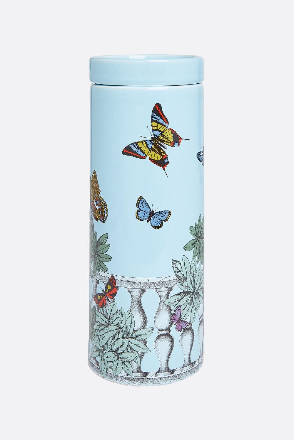 FORNASETTI set tre candele profumate Nel Mentre con Decoro Farfalle e Balaustra Presa