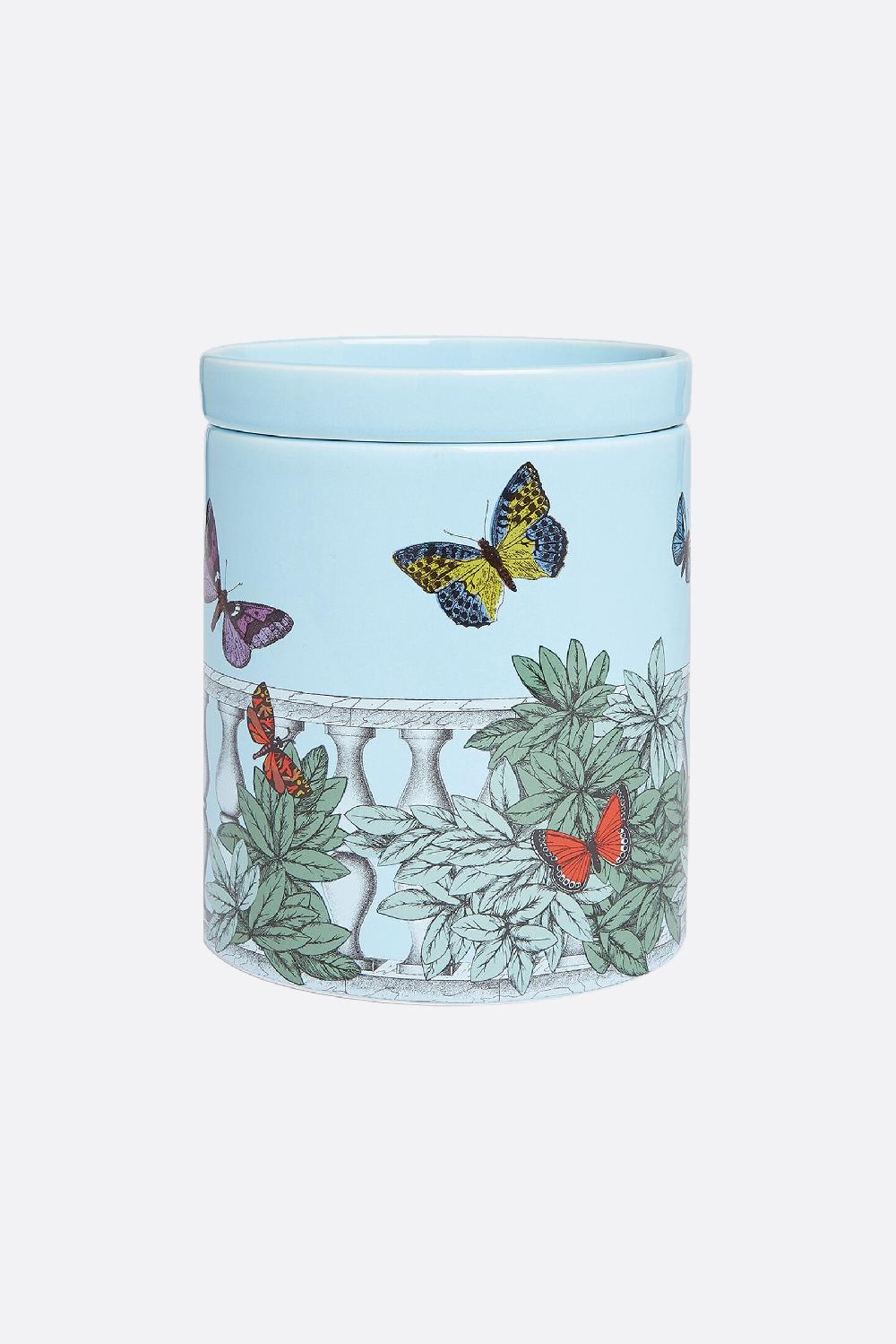FORNASETTI set tre candele profumate Nel Mentre con Decoro Farfalle e Balaustra Presa